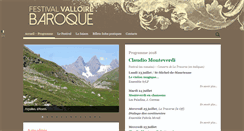 Desktop Screenshot of festivalvalloirebaroque.com